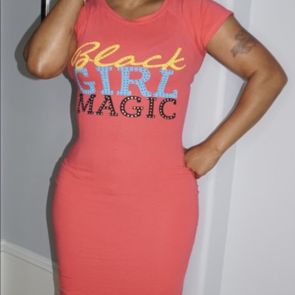 Distressed Dress Black Girl Magic